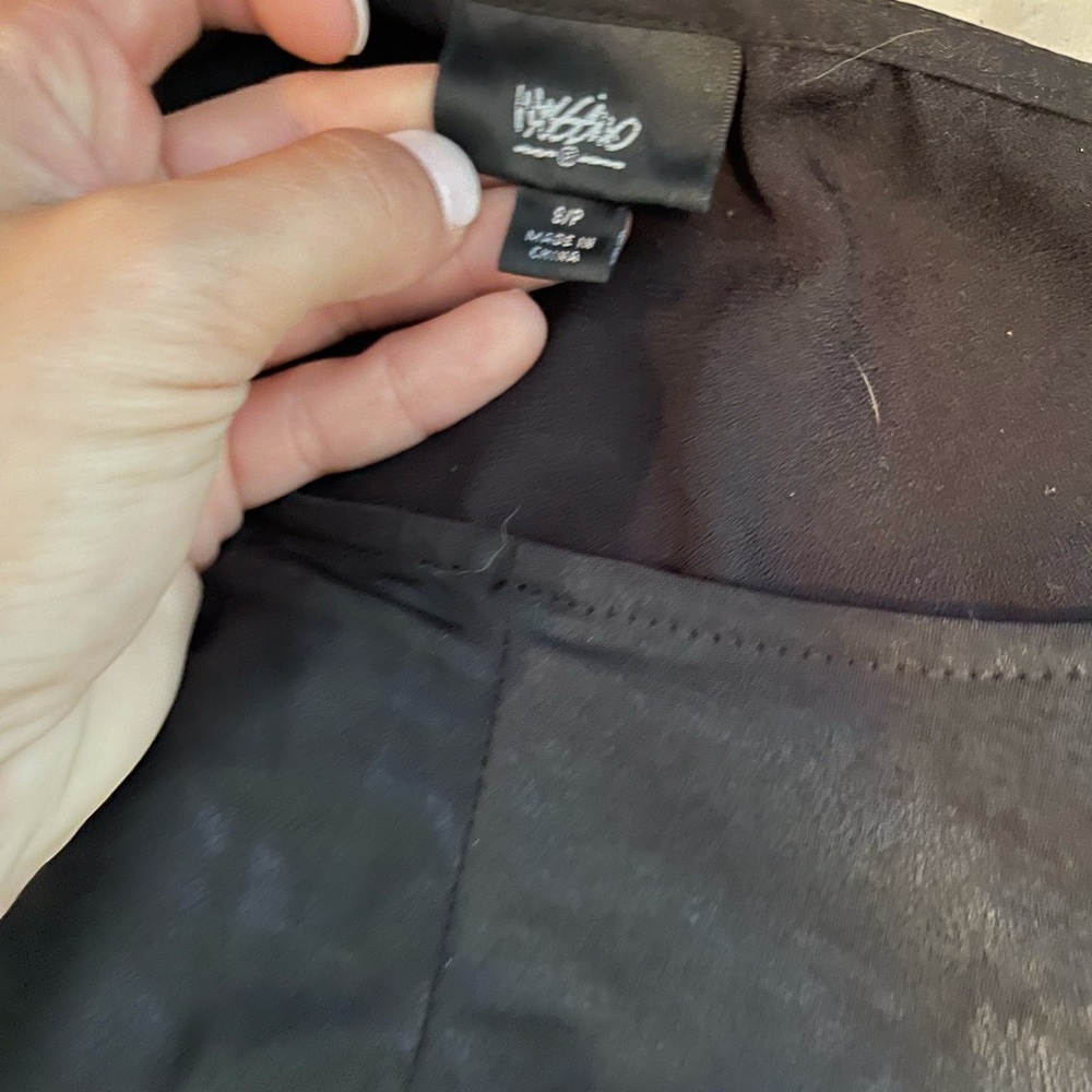 Black leathery dress for sale